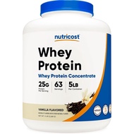 Nutricost Whey Protein Powder, anilla, 5 pounds - Whey Protein Concentrate