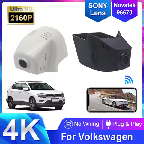 4K Car Dash Cam For Volkswagen 77mm VW Tiguan 2 II mk2 2er Tayron Touran Tharu Taos Caddy Passat Gol