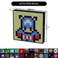 สมาร์ท LED Matrix Pixel จอแสดงผล APP ควบคุมโปรแกรม Night Light พิกเซลดิจิตอลกรอบรูปเกม Room Decor Ar