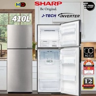 2023 NEW MODEL SHARP (SJ4122MSS) 2 DOOR 410L INVERTER FRIDGE