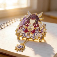 Moon Girl Colombia Brooch Two-Dimensional Game Merchandise Anime Character Pendant Badge School Bag 