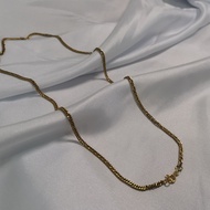 Crowns Jewelry 18k Gold Original DOUBLE CUBAN Chain With Gold Tag Markings Kwintas Pang Regalo Hindi