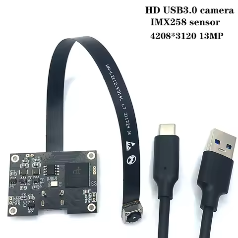 Autofocus 4208*3120 13MP 4K USB3.0 IMX258 CMOS Sensor H.264 Type-C Camera Module UVC Plug and Play f