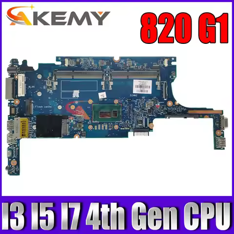 For HP 820 G1 Laptop Motherboard 6050A2630701 i5 i7 4th Gen 802496-0C1 778829-001 731066-601 802499-