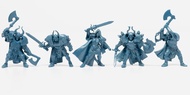 Creature Mini Action Figure Playset- Wariors 2 ʺ Fantasy Figures - XL 1/32nd Scale DND 5 pcs Charact