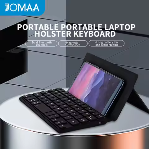 Mini Foldable Bluetooth Keyboard Portable Wireless Keyboard Ultra-Slim Travel Folding Keyboard for i