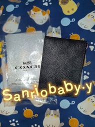 Coach 黑色證件套 卡套 銀包