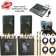 terlaris Paket Komplit 7 Akustik CAFE Huper JS10 + Mixer Ashley AX8N