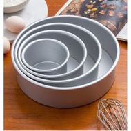 Ready Stock📣 4/5/6/7/8 inch Fixed Round Cake Pan / Cake Mould Aluminum Round
