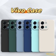 Case vivo Y28 4G Y18 Y03 Y16 Y15S Y01 Y02 Y02T Y02A Y27 5G Y36 5G Macaron color Liquid Soft Silicone