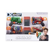 [預訂2504][特價] Zuru X-Shot - Skins Menace (8 Darts) 4 Pack 玩具槍 (8枚子彈)套裝