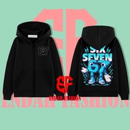 COD Children's Hoodie Jacket LUCKY BLOCK 67 BRAINROT ROBLOX Pattern Zip-Up Type
