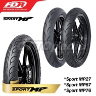 Motorcycle Tires Brand FDR Soft Compound Tubeless Ring 17 Sport MP MP27 / MP57 / MP76 Size 90/80 Fre