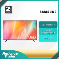 Samsung 55 Inch AU7000 4K UHD Smart TV UA55AU7000KXXM - FREE HDMI CABLE &amp; BRACKET