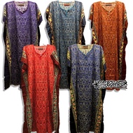 #11 Baju Tidur Kelawar Batik Sarawak - Borneo Kaftan Dress- Free Size - LittleBorneo
