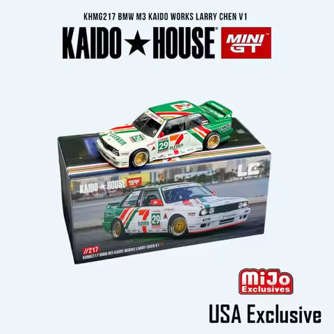 Kaido House x MINIGT KHMG217 1:64 BMW M3 Open Hood 7-Eleven #29 Racing Livery MiJo USA Exclusive Die