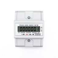 ราง Din 3เฟส4สายจอแสดงผลดิจิตอล LCD วัดการใช้วัตต์มิเตอร์ไฟฟ้า KWh 3 × 30(100A) 230V 50/60Hz DTS024