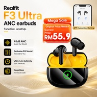 【45dB ANC】Realfit F3 Ultra ANC Gaming Earbuds | 45dB Noise Cancellation | Deep Bass EQ Sound | Low L