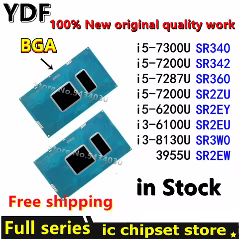 100% New SR340 SR342 SR360 SR2ZU SR2EY SR2EU SR3W0 SR2EW i5-7300U i5-7200U i5-7287U i5-7200U i5-6200