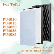 สำหรับ PU4010 Tefal PU4015 PU4020 PU4025 PU4085ตัวกรองเครื่องฟอกอากาศรุ่น XD6070และ XD6060อะไหล่ HEP