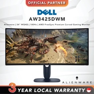Dell Alienware AW3425DWM | 34" WQHD | 180Hz | VA | 4ms GTG | AMD FreeSync Premium | Curved Gaming Mo