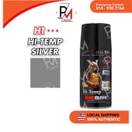 SAMURAI Spray Hi Temp Black/Silver H1 H2 Spray Exhaust Spray Tahan Panas Spray Ekzos Spray Kulit Enj
