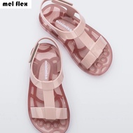 Mini Melflex 2022 Kids Jelly Shoes Classic Princess Baby Girl Sandals Boy with Belt Beach Simple Shoe