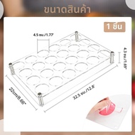 24 Shot ถาดแก้วผู้ถือบาร์อะคริลิคแว่นตา Shot Organizer Shot Glass จอแสดงผลอุปกรณ์บาร์สําหรับปาร์ตี้บ