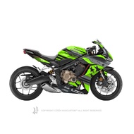 Hugsticker สติ๊กเกอร์ติดรถ สติ๊กเกอร์ CBR650R ลาย STAR (ชุดเต็ม)