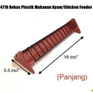 NCI 4718 Chicken Food Container L45cm x W12cm x H8.8cm