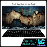 3D Aquarium Stickers Glue Decal, Aquarium Fish Tank Stickers, Arowana Fish Tank_VD 07