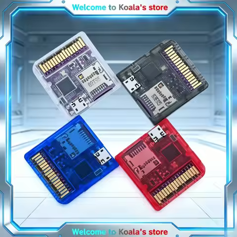 Chiscart DSpico RP2040 MCU Game Reader Cart Transparent Injection Molded Case For NDS NDSL DSi 3DS C
