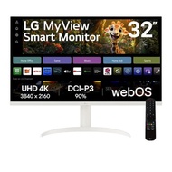 32" Smart Monitor 4K UHD 智慧螢幕 (搭載webOS/隨附智慧滑鼠遙控器) 32SR75U-W