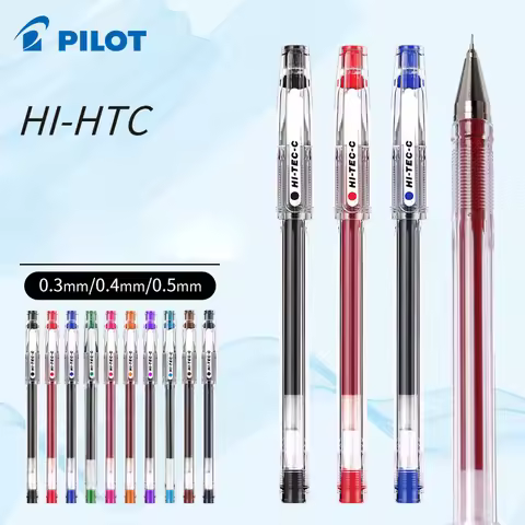 12pcs/Box Pilot HI-TEC Gel Pen Set Ballpoint Pen 0.25/0.3/0.4/0.5MM Fine Point Needle Neutral Gel In