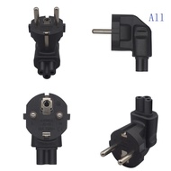 All EU4 8 Europe 2Pin to C5 Plug Power Adapter 90° for Computer Power Connector