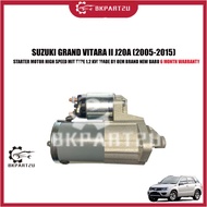 SUZUKI GRAND VITARA II J20A (2005-2015) STARTER MOTOR HIGH SPEED MIT TYPE 1.2 KW BRAND NEW BARU 6 MO