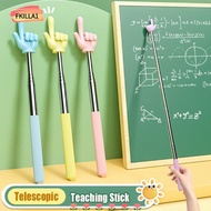 FKILLAONE Teaching Pointer, Finger Design Stainless Steel Finger Reading Sticks, Professional Telesc