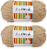 PRINOZ Crochet Yarn - 2 Pack of 50g/1.76oz 4Ply Acrylic Yarn, 130m/142yd Yarn for Crocheting and Kni