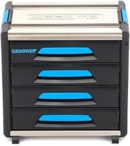 GEDORE WorkMo B2 Tool Box 4 Drawers 1 Compartment Plastic/Aluminium with Accessories Lockable Empty 