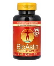 BioAstin, Hawaiian Astaxanthin, 12 mg, 120 Soft Gels (4 mg per Soft Gel)