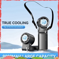 9000mAh Semiconductor Refrigeration Mini Handheld Fan Turbine High-Speed Strong Electric Fan Neck Ic