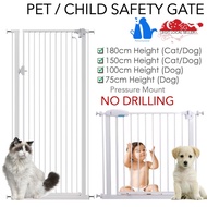 [4 Heights] Safety Gate Barrier Gate Pet Gate Dog Gate Cat Gate Puppy Gate Child Gate Baby Gate Infa