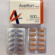 AVEFLON 500MG TABLET (FOR HEMORRHOID / BUASIR) 10'S / 30'S Daflon / Hemorid