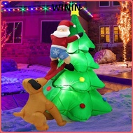 WININ Inflatable Tree Lights,  LED Light Christmas Inflatable Dolls,  Gifts 1.8M/6FT Party Favors In