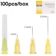 100pcs/box 30G 4mm 13mm Disposable Needle Small Painless Tattoo Needle Injection Needle surgical too
