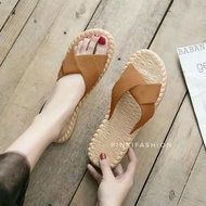NEW ETHNIC CROSS KOKOP SANDALS Sandal Perempuan Sandal Wanita Flat Sandal