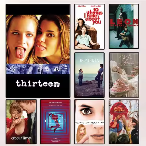 Minimalist Fantasy Movie Poster After/About Time/Thirteen/Se7en/Marie Antoinette Canvas Painting Wal