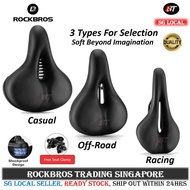 [SG SELLER] ROCKBROS seat bicycle seat bicycle Saddle Rainproof seat bicycle accessories bicycle big