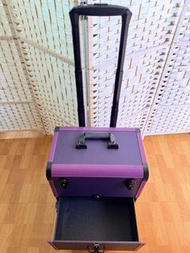 紫色化妝箱 行李箱款