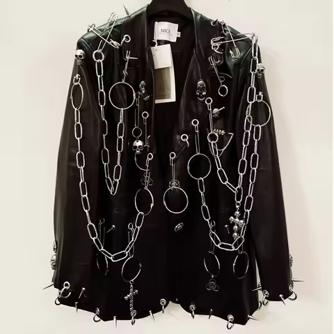 Leather vintage Jacket Skull Jacket y2k Jacket y2k fashion gothic Jacket gothic clothes y2k clothes 